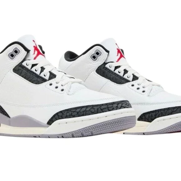 Air Jordan Retro Cement Grey Mens Basketball Shoes Summit White